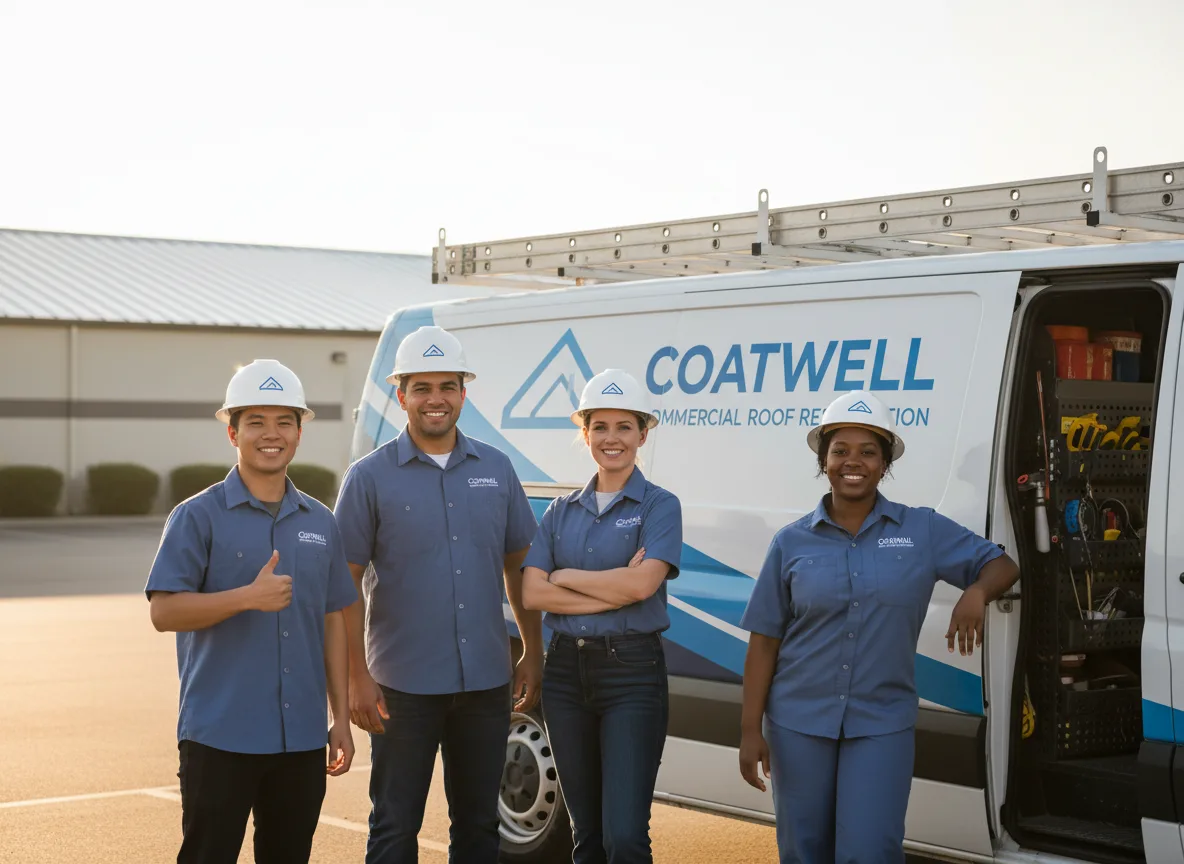 Commercial roof coating company in Fairfield, VT