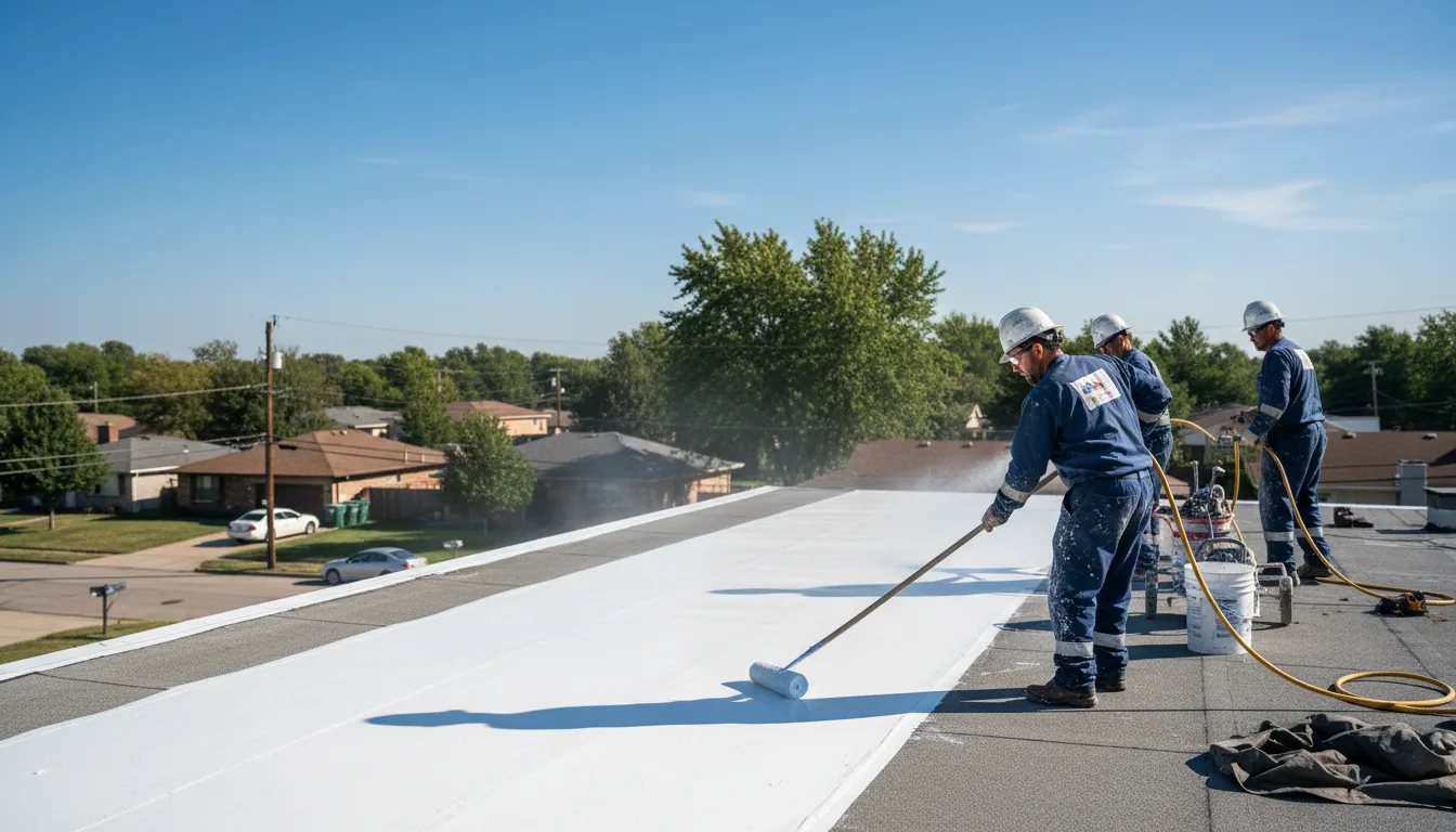 Commercial roof coating in Fairfield, VT near me